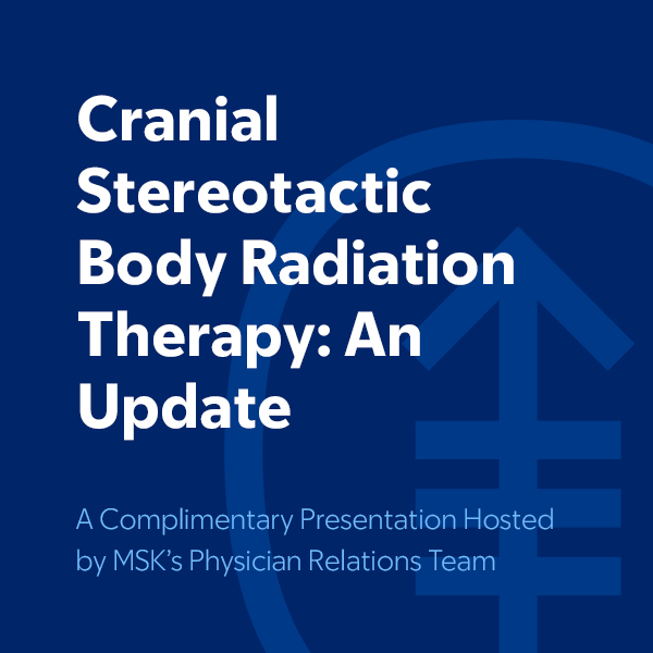 Cranial SBRT: An Update - On Demand Banner