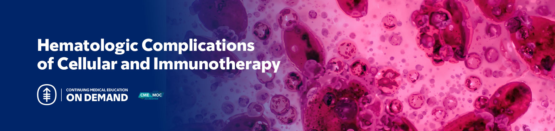 Hematologic Complications of Cellular and Immunotherapy — On Demand Banner