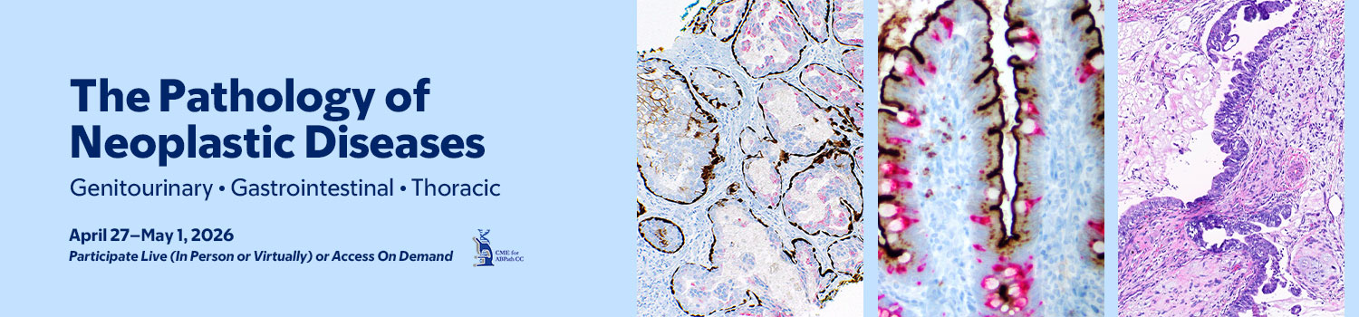 The Pathology of Neoplastic Diseases 2026 Banner