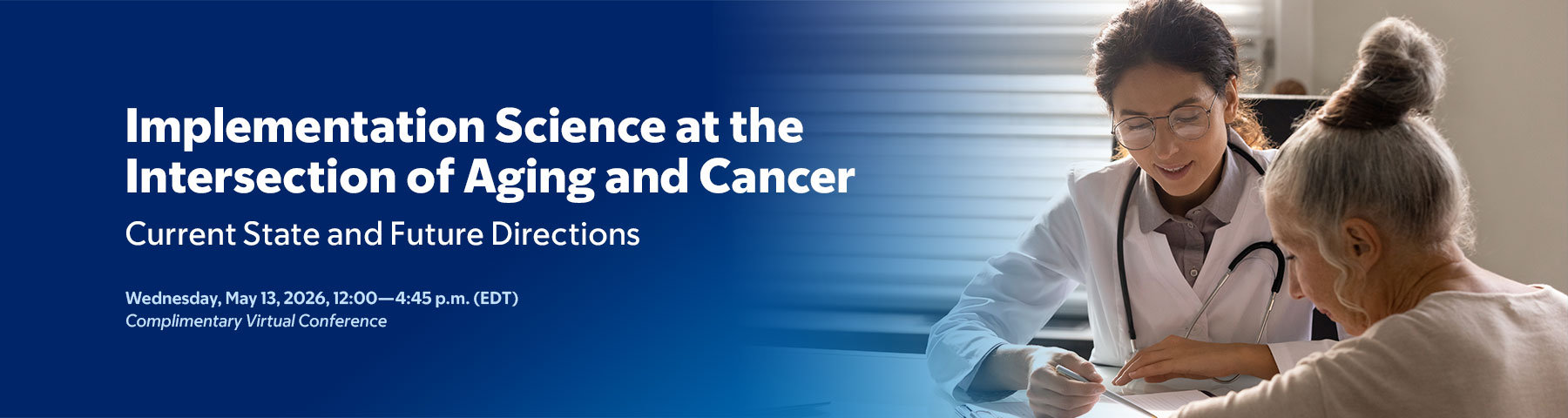 2026 Implementation Science at the Intersection of Aging and Cancer: Current State and Future Directions Banner