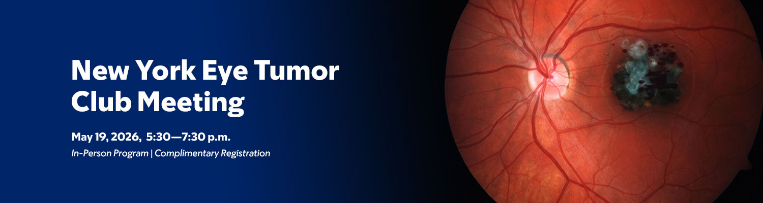  New York Eye Tumor Club Meeting Banner