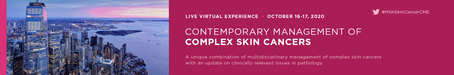 Contemporary Management of Complex Skin Cancers 2020 Banner
