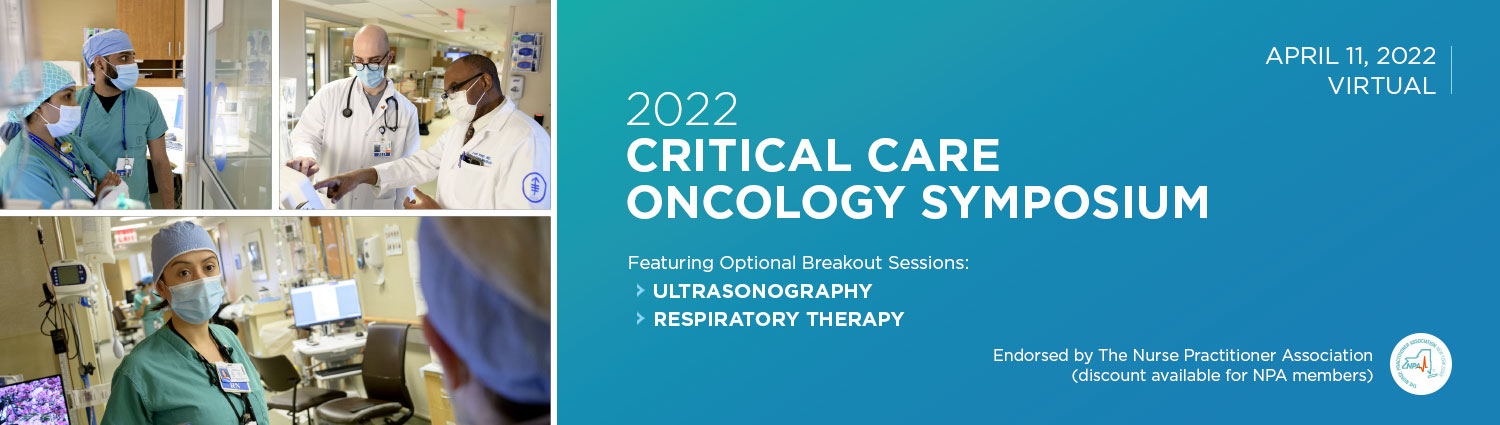 2022 Critical Care Oncology Symposium Banner
