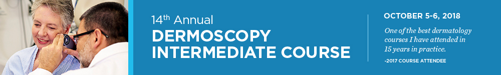 14th Annual Dermoscopy Intermediate Course Banner
