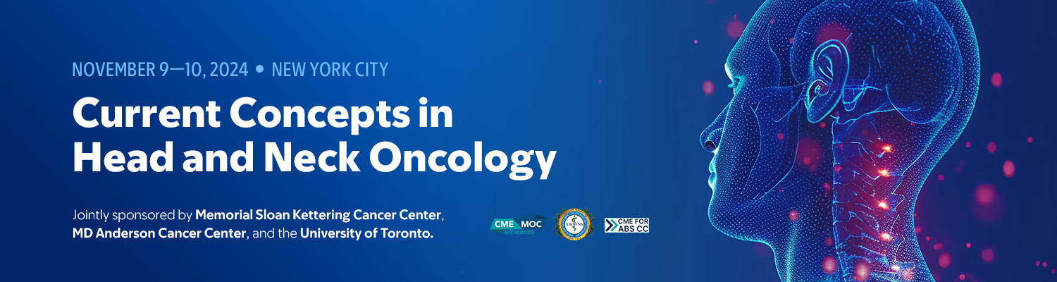 2024 Current Concepts in Head and Neck Oncology Banner