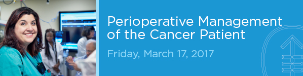 Perioperative Management of the Cancer Patient 2017 Banner