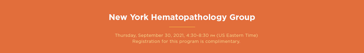 New York Hematopathology Group - September 2021 Banner